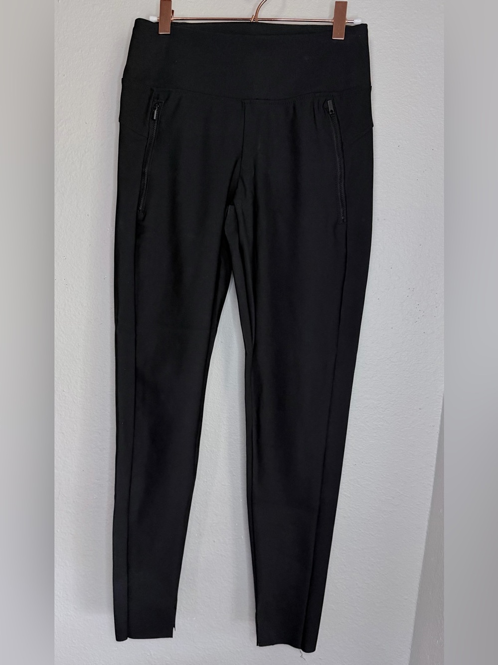 Member's Mark women's high-rise black city pants zip pockets Small